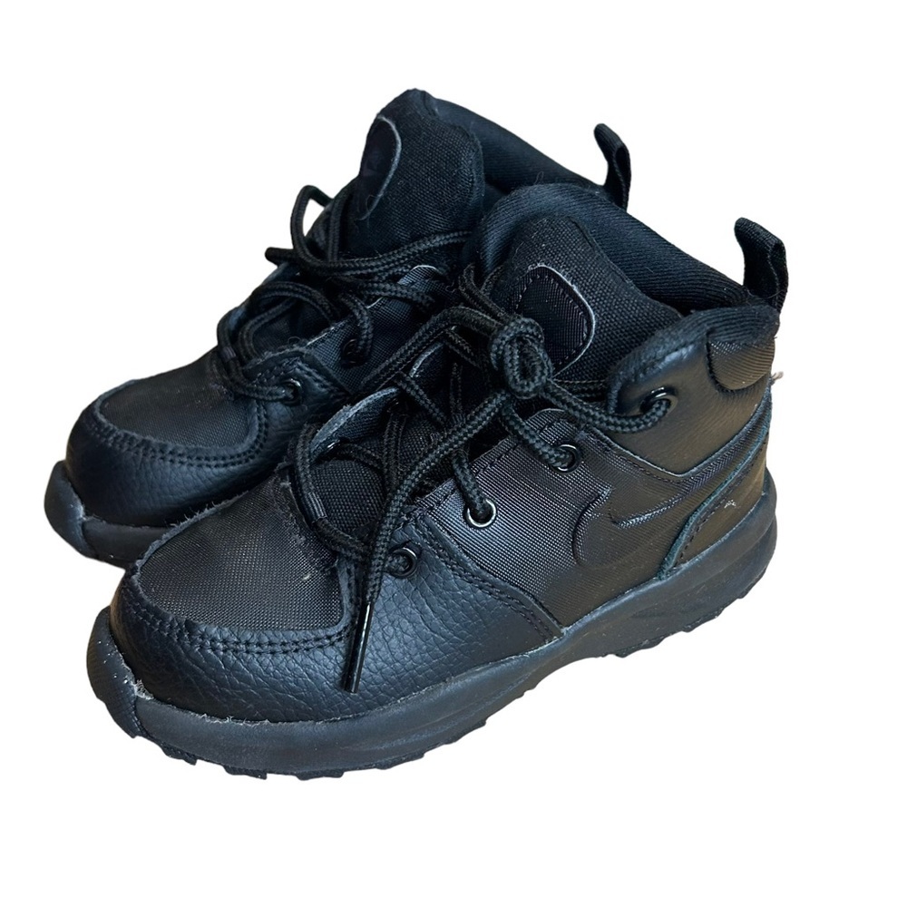 Nike Manoa LTR Boots Shoes (PS) Black Little Kids School